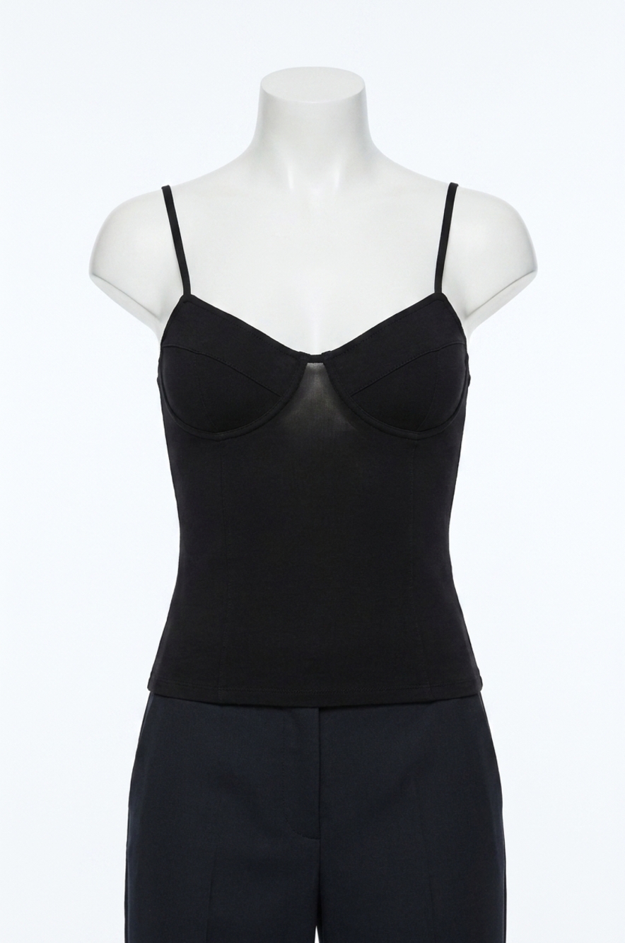 NEW CLOSED lingerie cami top in black